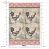 Wielkanoc, retro, vintage, kogut, kogucik, ornament, Easter, rooster, Ostern, Hahn, Pascua, gallo, adorno 